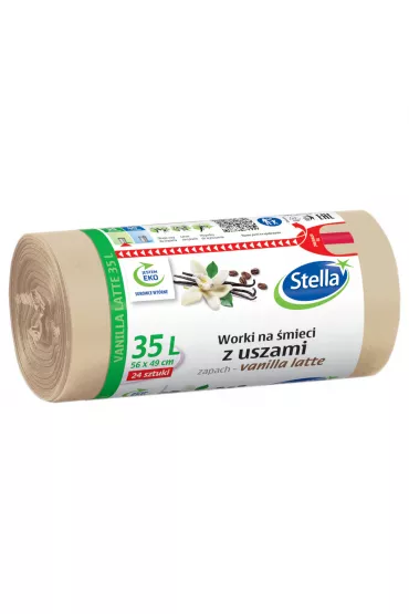 Stella Worki na �mieci z uszami - zapach vanilla latte 35L 24 szt.