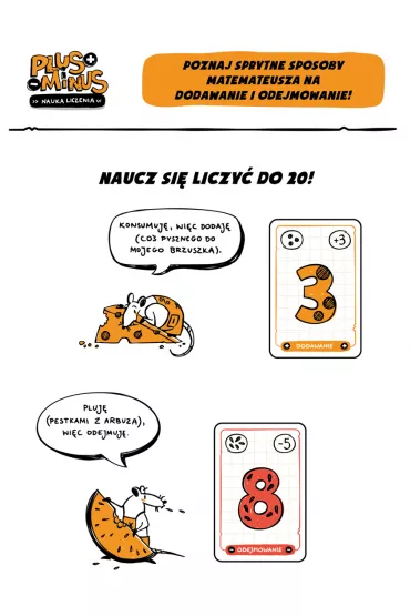 Plus i minus. Nauka liczenia Nasza Ksigarnia - Justyna Kesler
