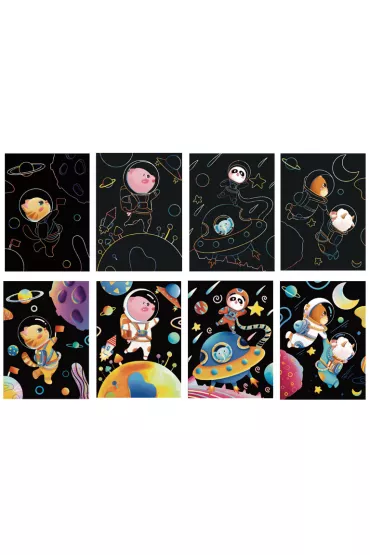 Twoje Hobby Magic Space. Magiczna zdrapka - wydrapywanka 21.0 x 29.8 cm