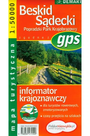 Beskid s�decki - mapa turystyczna 1:50t