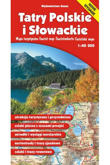 Tatry Polskie i S�owackie. Mapa turystyczna w skali 1:40 000