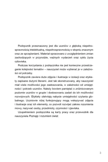 Poznaj� i rozumiem �wiat Podr�cznik dla uczni�w z niepe�nosprawno�ci� intelektualn� dla przedszkoli i zespo��w rewalidacyjno-wychowawczych - Agnieszka Borowska-Kociemba, Ma�gorzata Krukowska