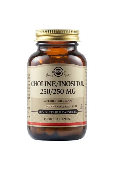 Solgar Cholina/Inositol 250 mg suplement diety 50 kaps.