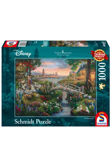 Puzzle 1000 el. 101 dalmaty�czyk�w Schmidt - Thomas  Kinkade