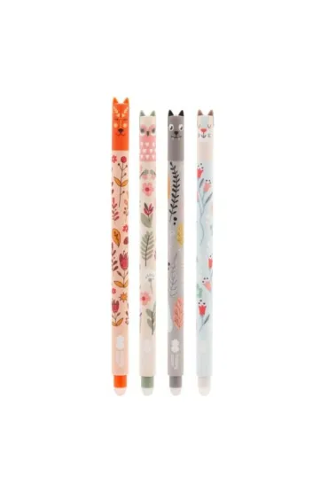 D�ugopis wymazywalny Happy Color Uszaki 0.5mm niebieski - Floral Art, 1 szt