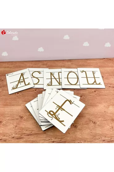 Alfabet do nauki pisania - du�e litery