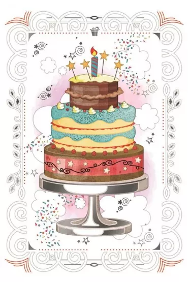 DaVinci Karnet + koperta Tort 12x18cm