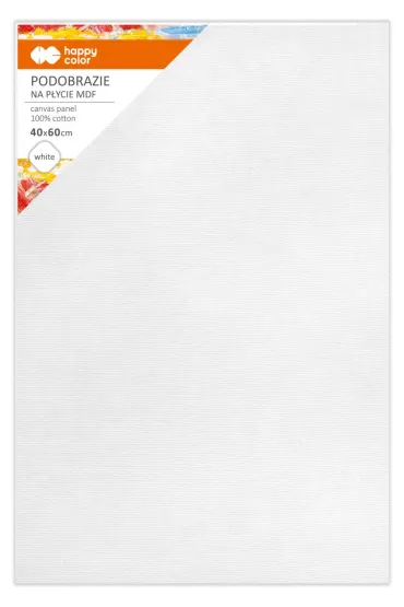 Happy Color Podobrazie bawe�niane impregnowane bia�e 40x60cm, 4mm