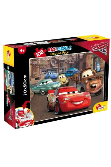 Puzzle dwustronne maxi 108 el. Auta Lisciani