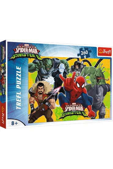 Puzzle 260 el. Spiderman w akcji. Spiderman Trefl