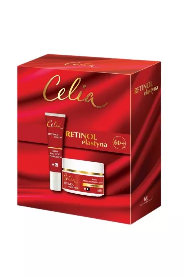 Celia Zestaw Retinol Elastyna krem do twarzy 60+ + krem pod oczy i na powieki 50 ml + 15 ml
