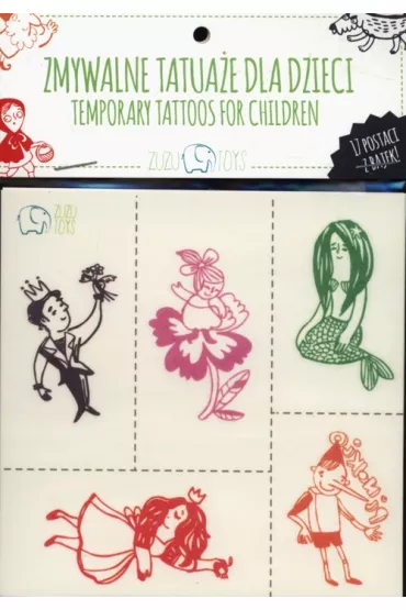Zmywalne tatua�e dla dzieci - Postaci z bajek Zuzu Toys - Ola Cie�lak