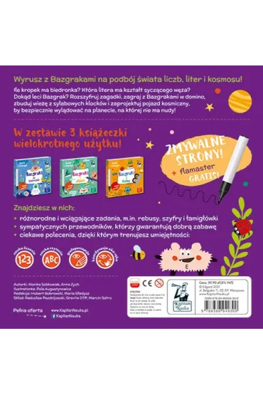 Pakiet. Bazgraki bawi� si� i ucz�. Kapitan Nauka - Anna Zych, Monika  Sobkowiak