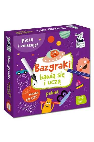 Pakiet. Bazgraki bawi� si� i ucz�. Kapitan Nauka - Anna Zych, Monika  Sobkowiak