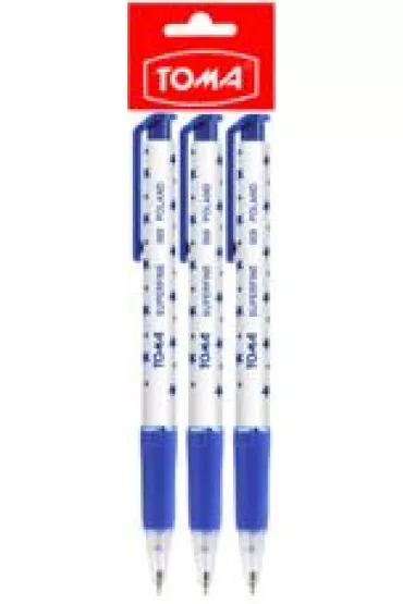 D�ugopis automatyczny Superfine niebieski 3 szt.
