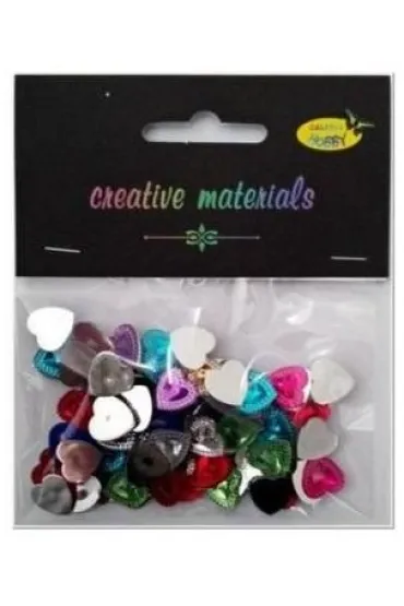 Galeria Hobby Serca akrylowe 10 mm, 12g