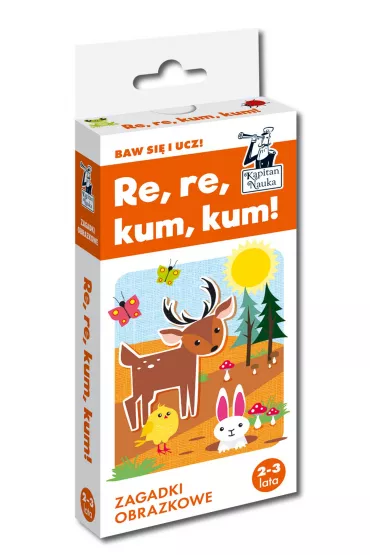 Kapitan Nauka. Re, re, kum, kum. Zagadki obrazkowe 2-3 lata - Magdalena Trepczy�ska