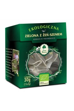 Dary Natury Herbata zielona z e-szeniem piramidki 15 x 2 g Bio