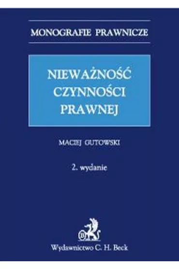 Niewa�no�� czynno�ci prawnej - Maciej Gutowski