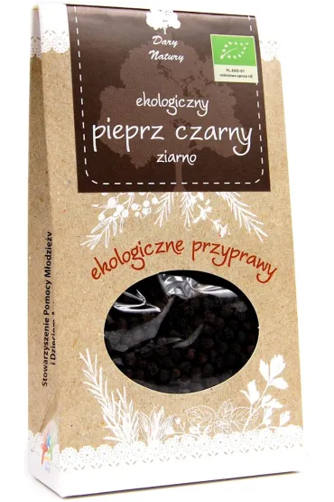 Dary Natury Pieprz czarny ziarno 50 g Bio
