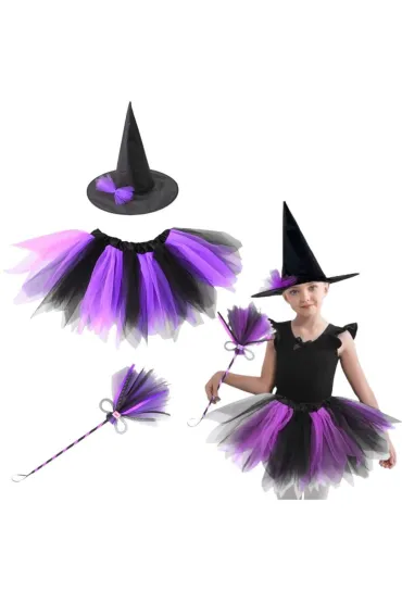 LeanToys Str�j Czarownicy fioletowo-czarny