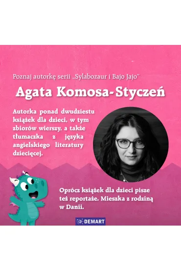 Sylabozaur i Bajo Jajo. Czytam sylabami. Wielki dmuch - Agata  Komosa-Stycze�
