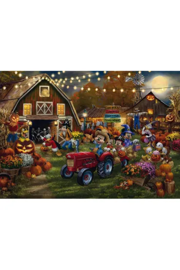 Puzzle PQ 1000 el. Myszka Miki & Minnie Festiwal dyni Schmidt - Thomas  Kinkade