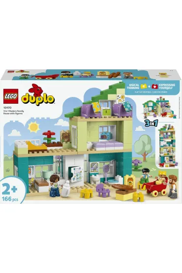 LEGO DUPLO Nowoczesny dom rodzinny 3 w 1 z figurkami 10470