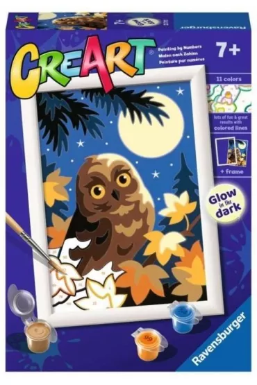 Malowanie po numerach CreArt - Sowa noc� Ravensburger