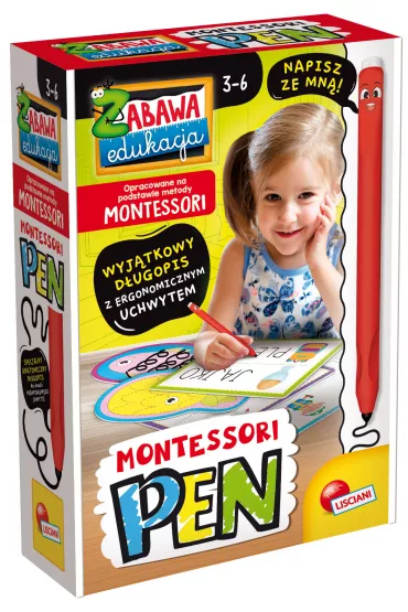 Montessori. D�ugopis z 32 tabliczkami Lisciani