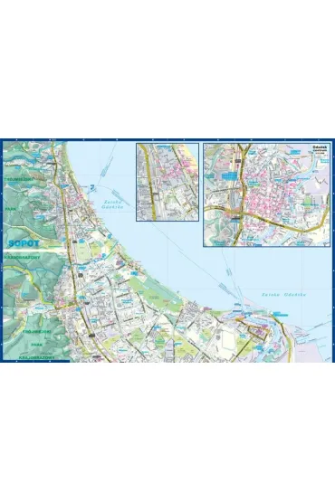 Gda�sk Sopot plan miasta 1:26 000 laminat midi 2023
