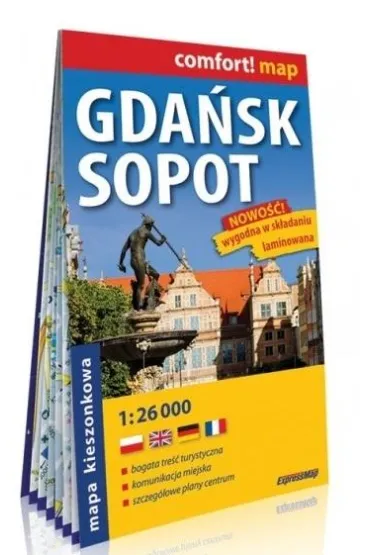 Gda�sk Sopot plan miasta 1:26 000 laminat midi 2023
