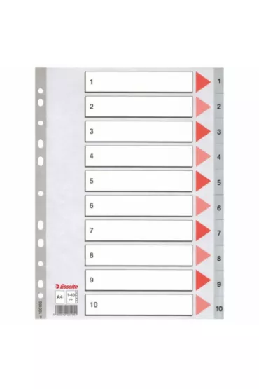 Esselte Przek�adka A4 PP 1-10 numeryczna 100105