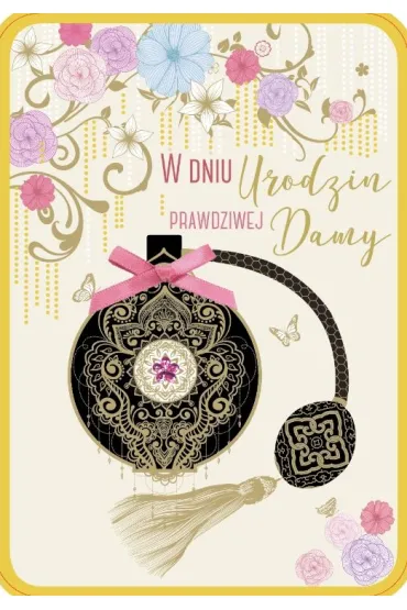 Kukartka Karnet B6 DK-634 Urodziny damskie perfumy