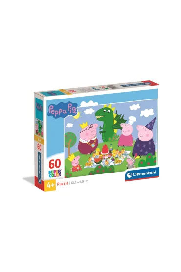 Puzzle 60 el. SuperColor. Peppa Pig Clementoni