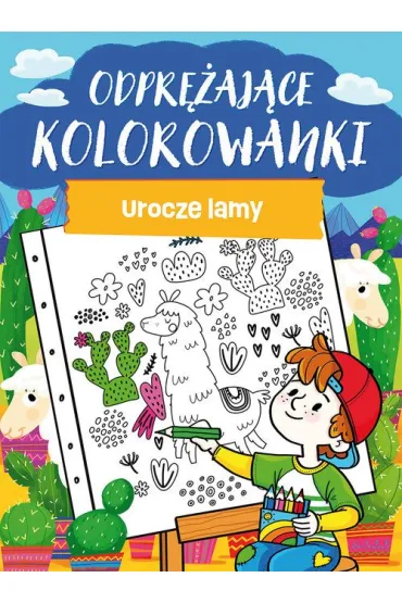 Odpr�aj�ce kolorowanki. Urocze lamy