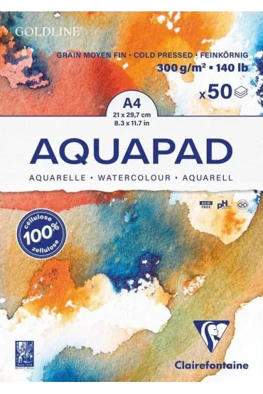 Clairefontaine Blok A4 akwarelowy aquapad 300g 50ark