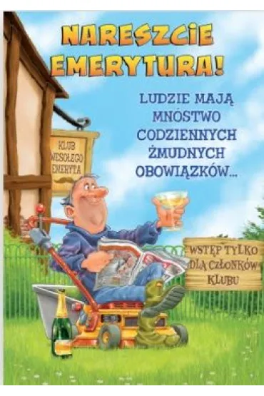 Trend Kartka okoliczno�ciowa Emerytura