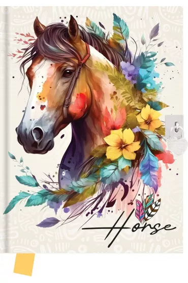 Yr Creativ Company Pami�tnik z k��dk� Horse 14x18cm 80 kartek