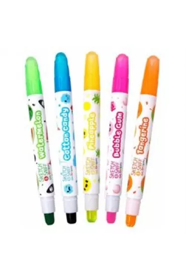 Kolorowe Baloniki Kredki �elowe pachn�ce Sketch&Sniff 5 kolor�w