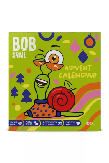 Bob Snail Kalendarz Adwentowy z owocowymi przekskami i zabawkami 2024 (9.08.2025) 135 g