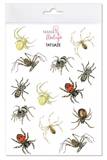 Tatua�e zmywalne Paj�czaki 2 Mama Maluje