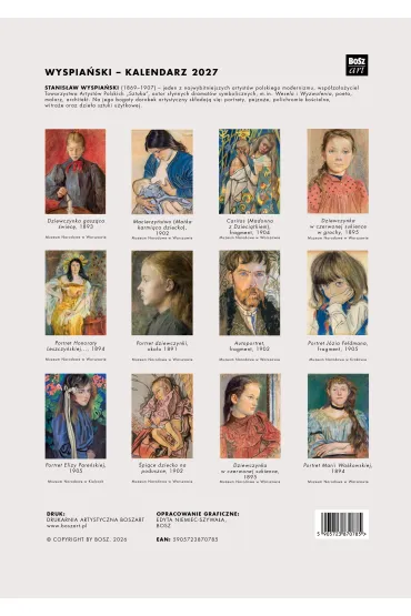 Kalendarz 2027 Stanis�aw Wyspia�ski A3 - Edyta Niemiec-Szywa�a