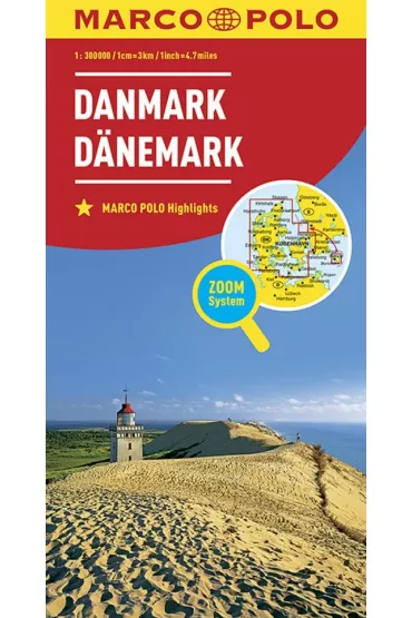 Danmark Danemark Marco Polo Highlights 1:300 000 Zoom System