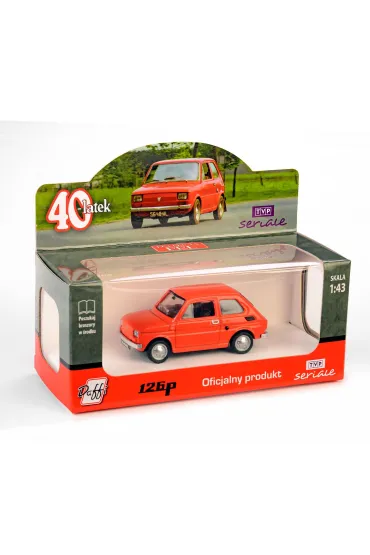 Fiat 126P czterdziestolatek czerwony Daffi