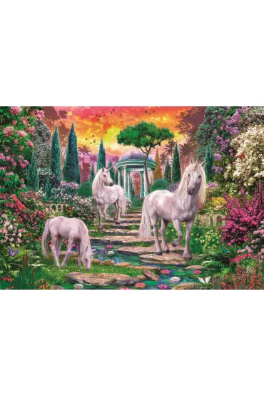 Puzzle 2000 el. HQ Classical Garden Unicorns Clementoni