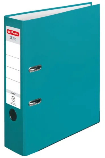 Herlitz Segregator A4 PP Q file turkusowy 8 cm