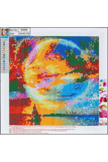 Centrum Diamentowa mozaika - Pe�na - Planet 30x30cm
