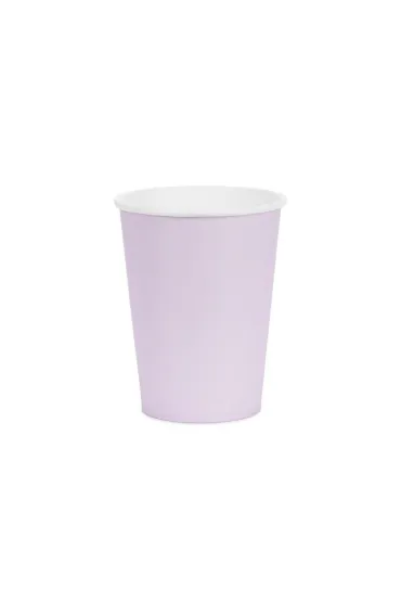 PartyDeco Kubeczki papierowe lawenda 250ml 6 szt