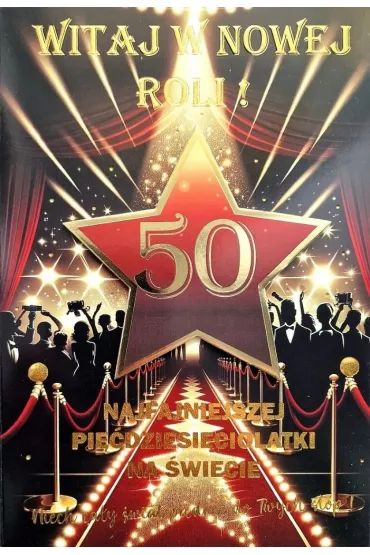 Yeku Karnet Urodziny 50 4K